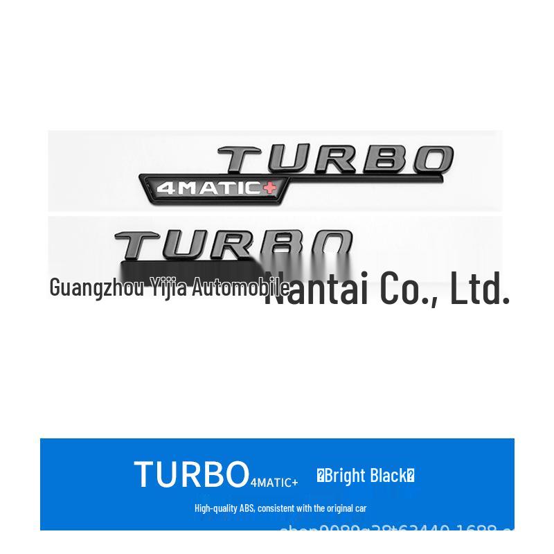 Compatible Mercedes AMG GT50 GT63 Trunk Emblem Sticker for GTR GTC GTS