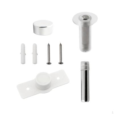 Magnetic Door Stop Quiet Hidden Stopper for Dorm Office Buildings Home Milky White