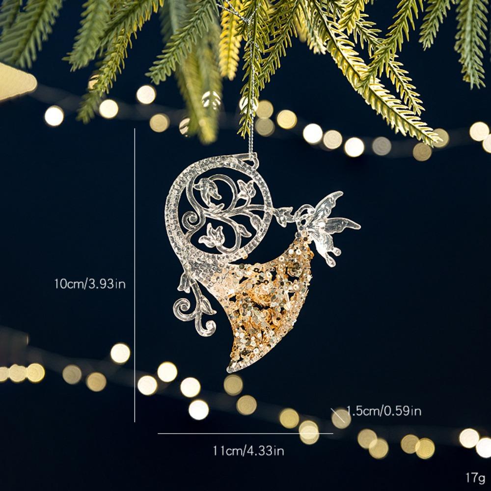 Snowflake Christmas Tree Ornaments DIY Crystal Hanging Christmas Crystal Pendants  Indoor Outdoor