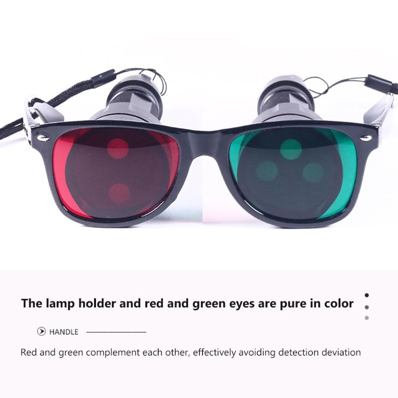 Worth Four-Light Test with Glasses Red/Green Optometry Tool Optical Torch 18650 Battery Powered Rechargable Tool