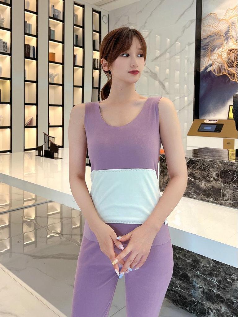 Women's Seamless Thermal Vest: Upgraded Velvet Belly Protection for Autumn and Winter
