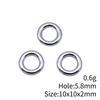 Circle Flat Position Spacer Beads Alloy Blank Disc Bulk Beaded Jewelry Making Supplies For DIY Charm