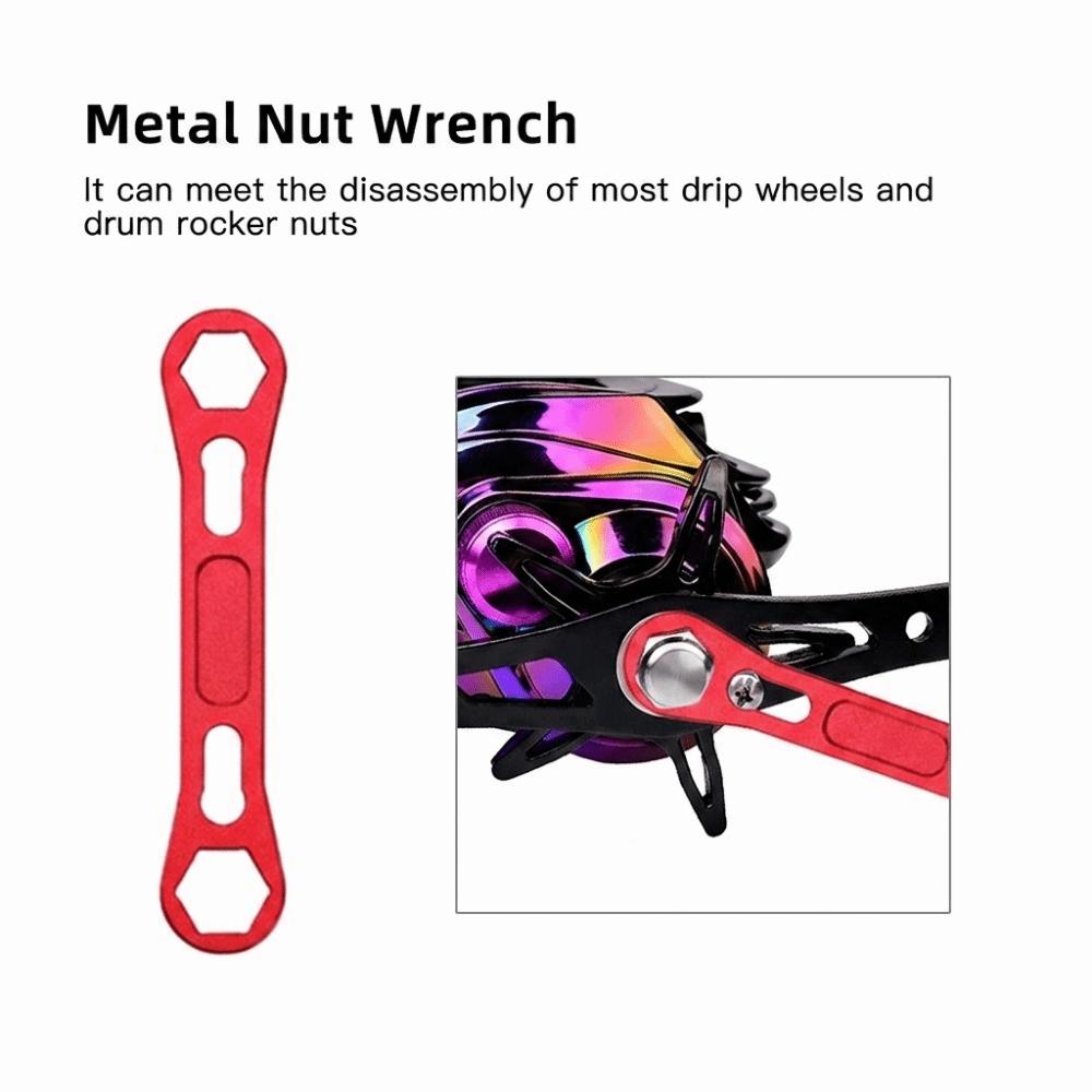 5PCS Aluminum Alloy Fishing Reel Maintenance Kit Fishing Reel Care Kit  For Baitcasting Reels