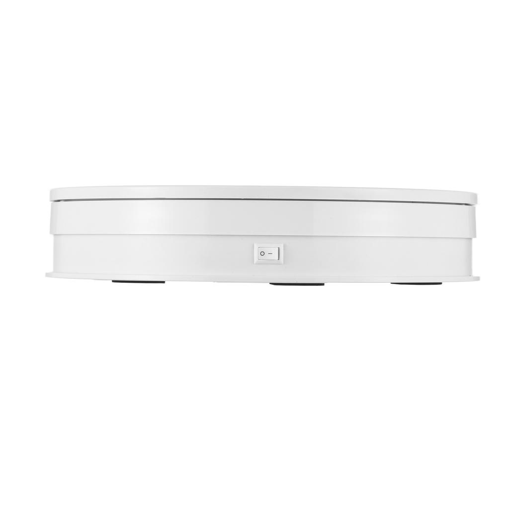 25cm  10 Inch Motorized Rotating Display Stand with LED Light 360 Degrees Rotatable Electric Potography Turntable for