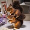 Adorabile Modello di Scoiattolo Peluche Decorazione Animale Azione Statica Figura Ripiena Regalo Carino Ornamento per Festa di Natale Festival