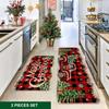 1PC Christmas Pattern Kitchen Rugs Non-Slip Door Mats Pop Design Living Room Rugs Bath Mat Carpet for Home Sink Laundry Decor