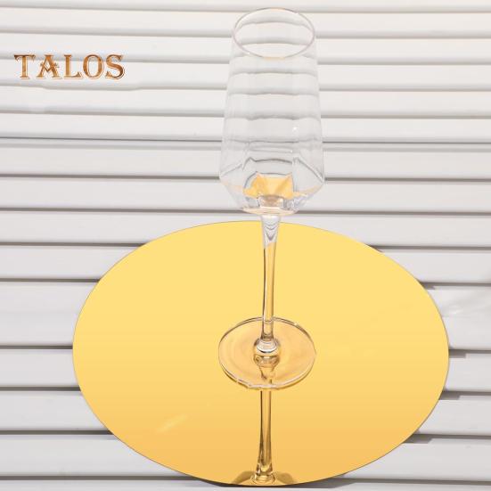 10/15/20/25/30CM Round Square Acrylic Mirror Wedding Party Table Centerpiece Mirror Tray Shatterproof Living Room Bedroom Bathroom Wall Decoration