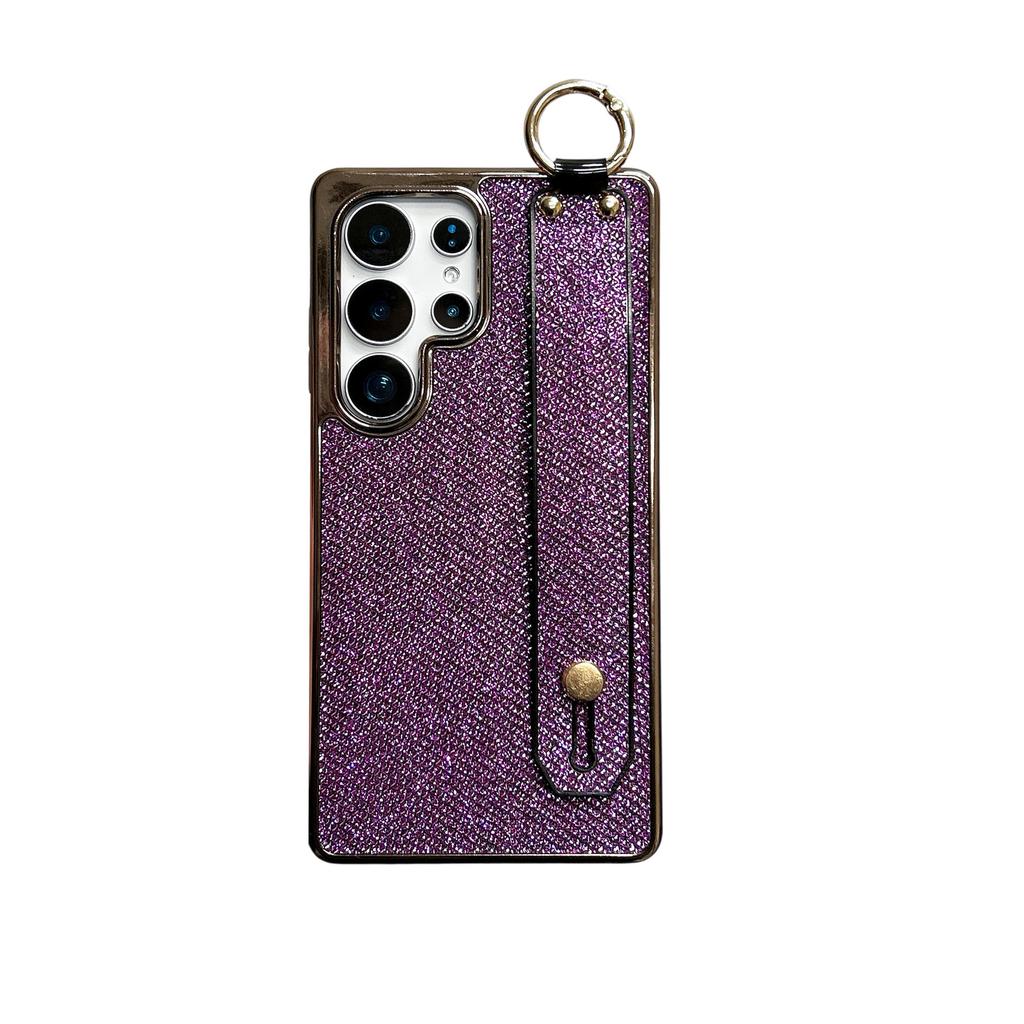 Glitter Wristband Stand Mobile Phone Case Suitable for Samsung S25ultra Protective Case Galaxy S24plus23 Case