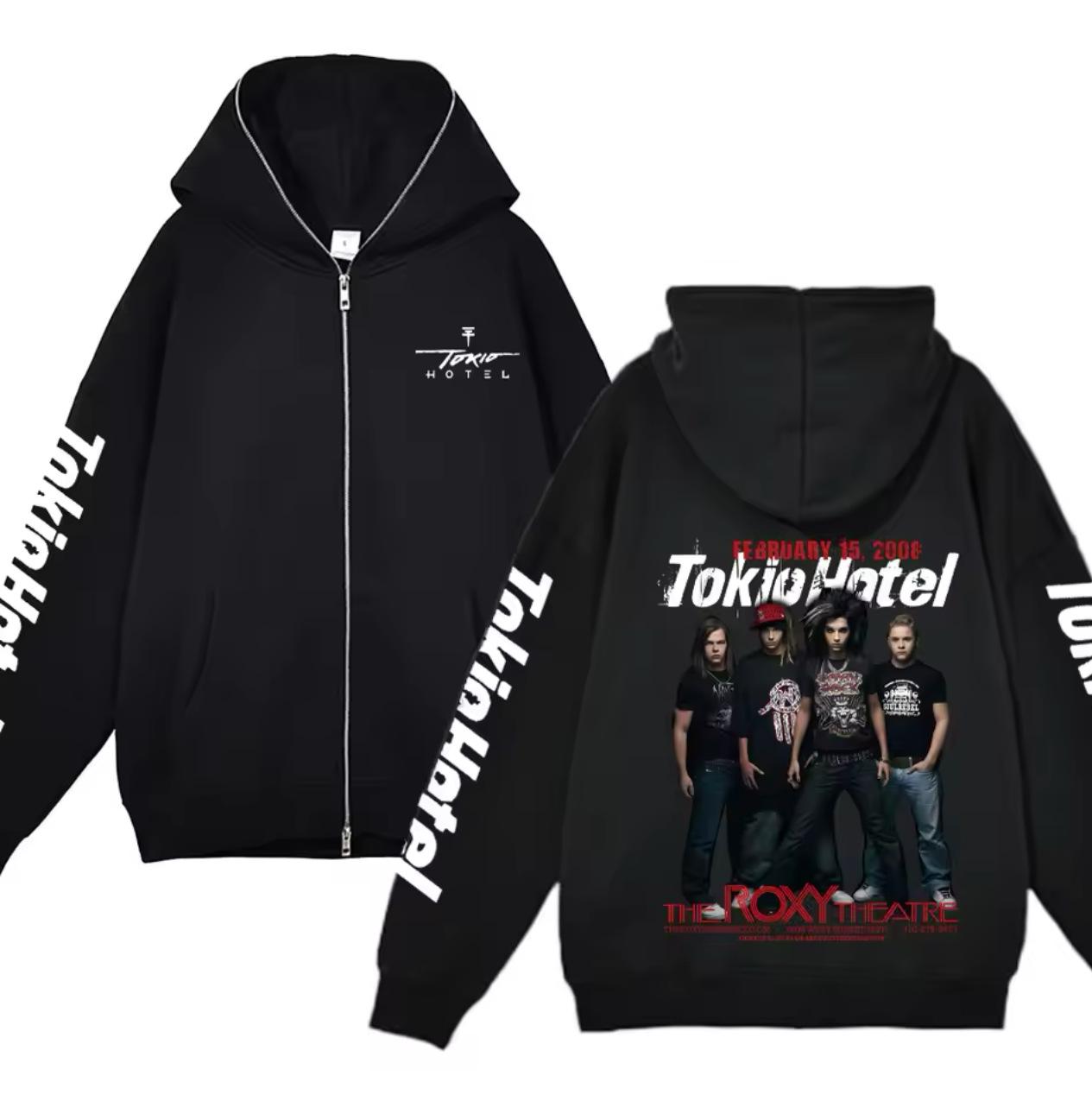 Tokio Hotel Билл Каулитц Рок-группа Y2K Худи на молнии Medium