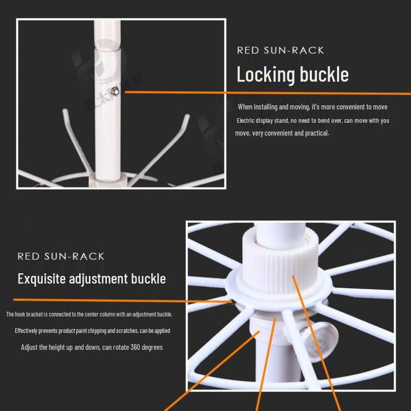 Multilayer Rotating Display Stand with Wheels for Jewelry, Socks, Keychains, Toothbrushes & Stationery