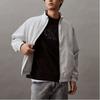 Calvin Klein Solid Color Casual Simple Embroidered Stand Collar Long Sleeve Jacket Men Jacket Galaxy-Gray J325905-PC8