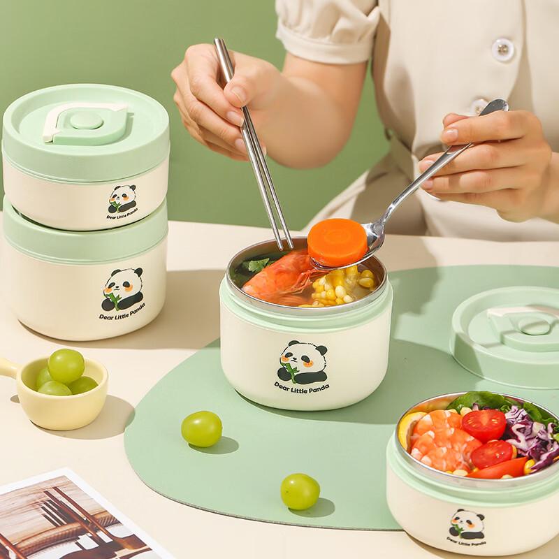 Panda Insulated Lunch Box Set