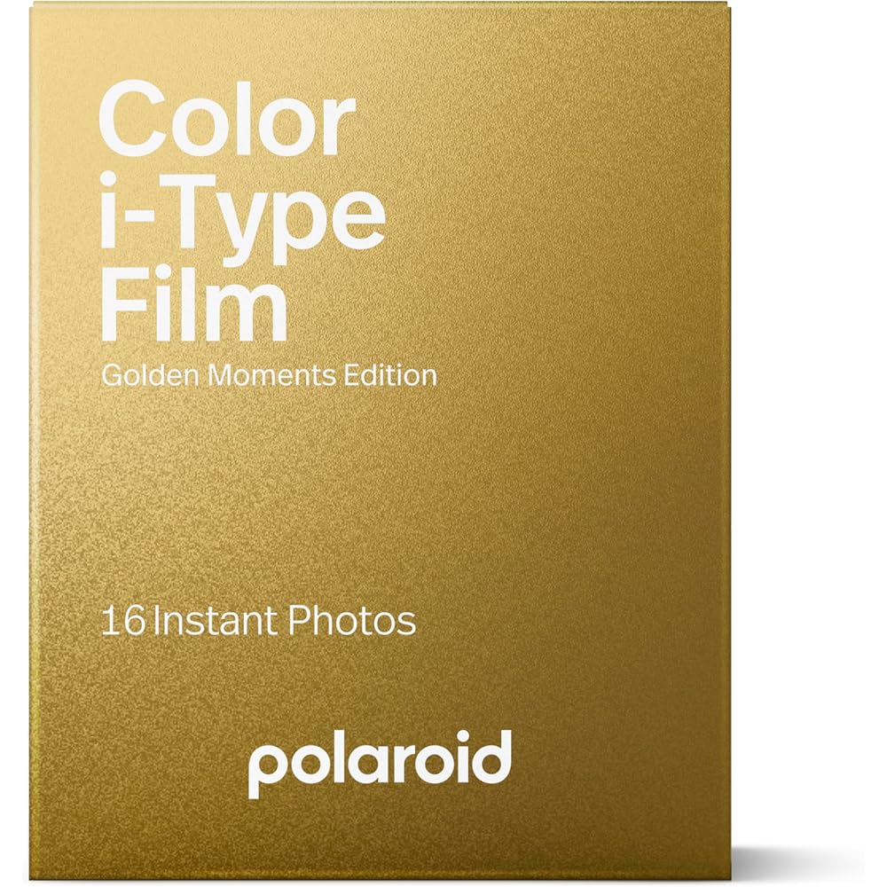Polaroid Instant Film Color film for i-Type – Golden Moments Double Pack (16 sheets) Gold Frame (6034)