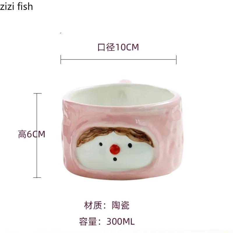 

Handmade Painted Girl Ceramic Mug Water Cup Coffee Cups Milk Mug Breakfast Cup Afternoon Tea Cups Coffee Mugs Drinkware Tea Mugs 301-400ml