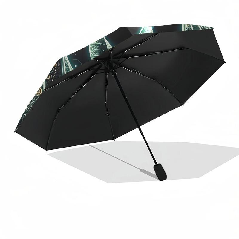 1pc Ethereal Bat Artwork Umbrella with Plastic Handle,Suitable for All Seasons Home Travel Outdoor UmbrellaDD1067