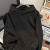 Sweatshirt for Women Oversize Hooded Black Thickened Loose Casual Pullover Long Sleeve Winter Sweatshirt Top
