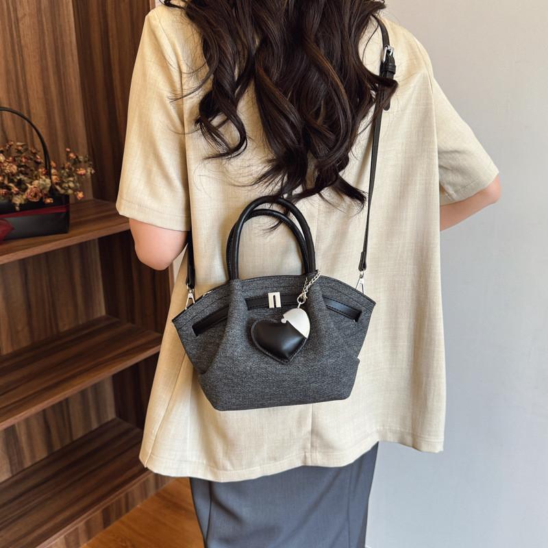 Womens Denim Bucket Bag With Zipper Top And Inner Storage For Office And Day Trips