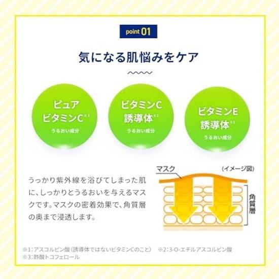 Melano CC Intensive Treatment Mask Sheet Large Capacity 28 Sheets (Contains Vitamin C E Derivative Beauty Serum Ingredients High Moisture) + Extra