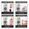 Portable Multimeter 1999 Counts Digital Multimeter Voltmeter Auto-Ranging for Testing Voltage Current Resist Continue