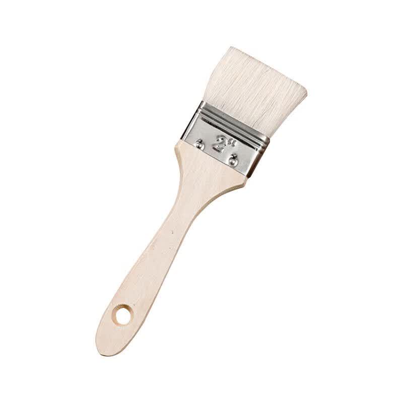 Hengrui Wooden Handle Wool Pastry & Basting Brushes, 2-Pack
