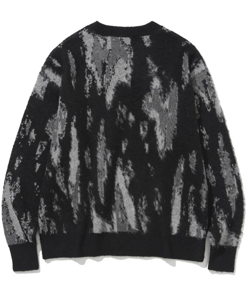 NOT4NERD N4Nd Graffiti Mohair Knit Sweater - Black