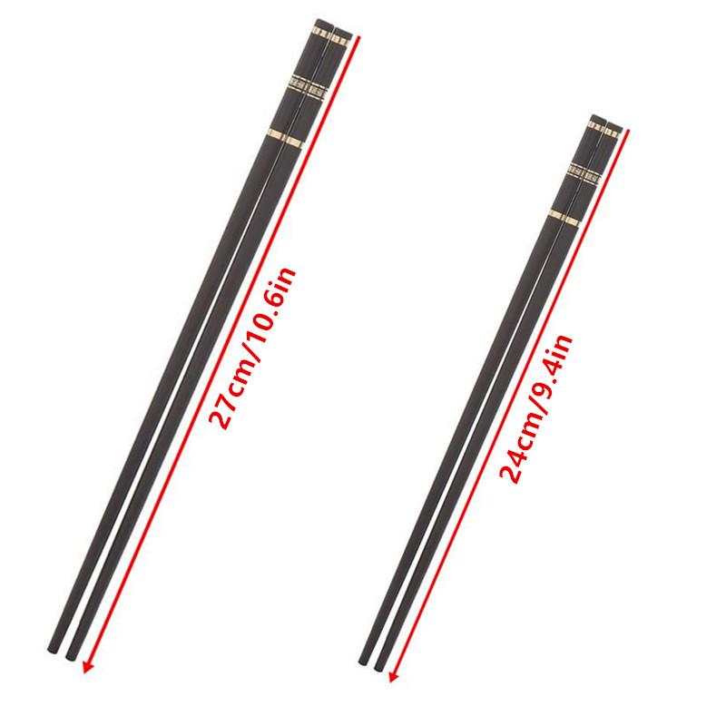 10 Pairs Chinese Chopsticks High Temperature Resistant And Simple Reusable Chop Sticks Kitchen Tableware Tool Accessories