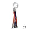 6-Piece Resin Soft Lure Set-Large Octopus Skirt Squid-Style Baits for Trolling Boat Fishing & Sea Angling Tuna Lure Hooks