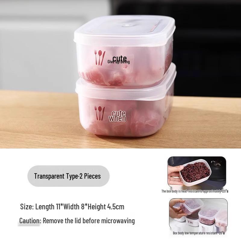 Refrigerator Food Storage Box: Freezer-Safe, Fresh-Keeping, BPA-Free Organizer for Meat Compartments.