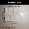 Ornament Mould Flexible Silicone Mold for Office Decoration Miniature House Shaped Desktop Embellishment Making Molds