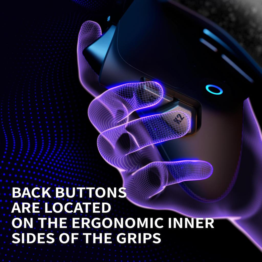 eXtremeRate Textured VICTOR X Remap Kit for Xbox Series 6 Black Redesigned Back Side and 4 Back Buttons Controller Not Included S/X, Profiles, Shell,