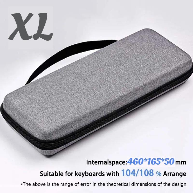 1pc Protective Keyboard Carry Case Bag, Thick EVA Shell with Inner Compartment, for LAN Party Commute & Home Storage