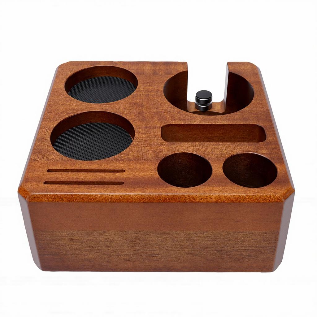 58mm Tamping Station Coffee Accessories Organizer Tamper Distributor Portafilter Holder Multi Accessory Storage