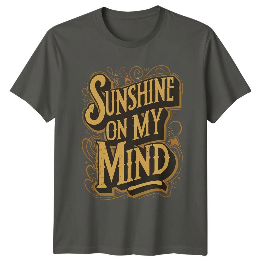 Sunshine On My Mind TShirt Retro Vibes Lifestyle Summer Gift For Him And Her S