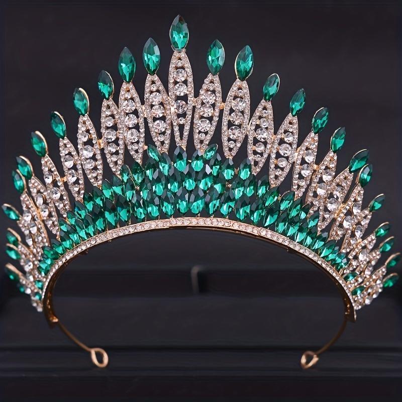 Baroque Crystal Tiaras and Crowns Rhinestone Prom Diadem Headband Women Bridal Wedding Hair Accessories Jewelry Crown Tiara Gift