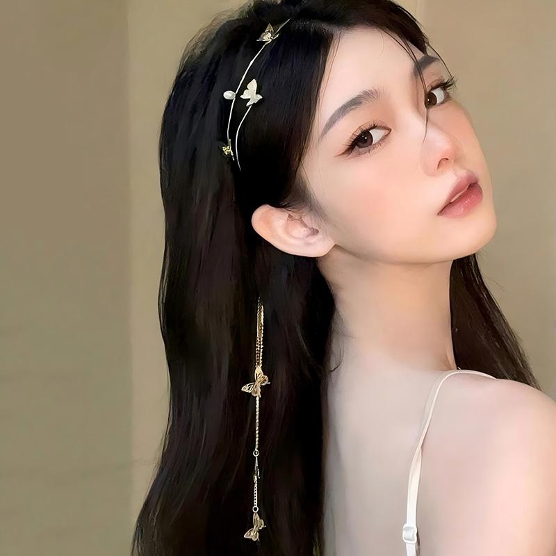 1pc Women's Fashion Hair Accessory Romantic Crystal Pearl Tiara for Daily Parties Holidays Wearing Women's Hair Band Hair Hoop