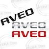 For Chevrolet Aveo Lettering Metal Badge Stickers Car Rear Trunk Emblem Decoration Car Styling