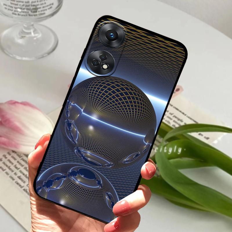 For Oppo Reno8 T 4G 5G Case Reno8T 8T Cool Fashion Soft Silicone TPU Phone Cover For OPPO Reno8 4G 5G Shockproof Bumper Fundas