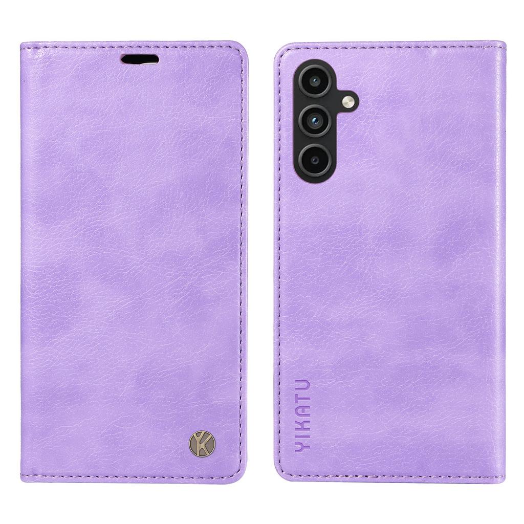 YIKATU YK-006 For Samsung Galaxy A15 4G/5G Case Anti-scratch Wallet Leather Phone Cover