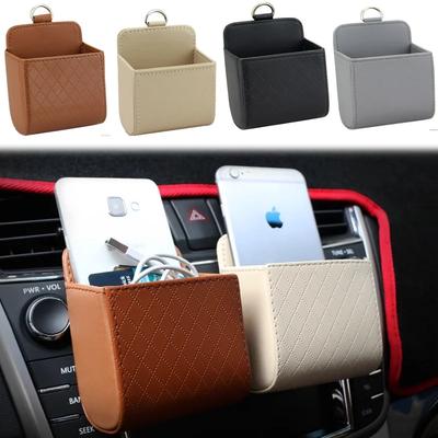 Universal Car Air Vent Storage Bag Organizer Auto Air Outlet Phone Storage Box Multifunctional Interior Car Pocket Organization