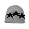 Pullover Style Warm Knit Hat Windproof Pentagram Beanie Hat Niche Beanies  Skating Camping Hiking