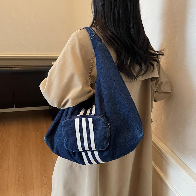 Women's Denim Crossbody Bag Large Capacity Tote Bag