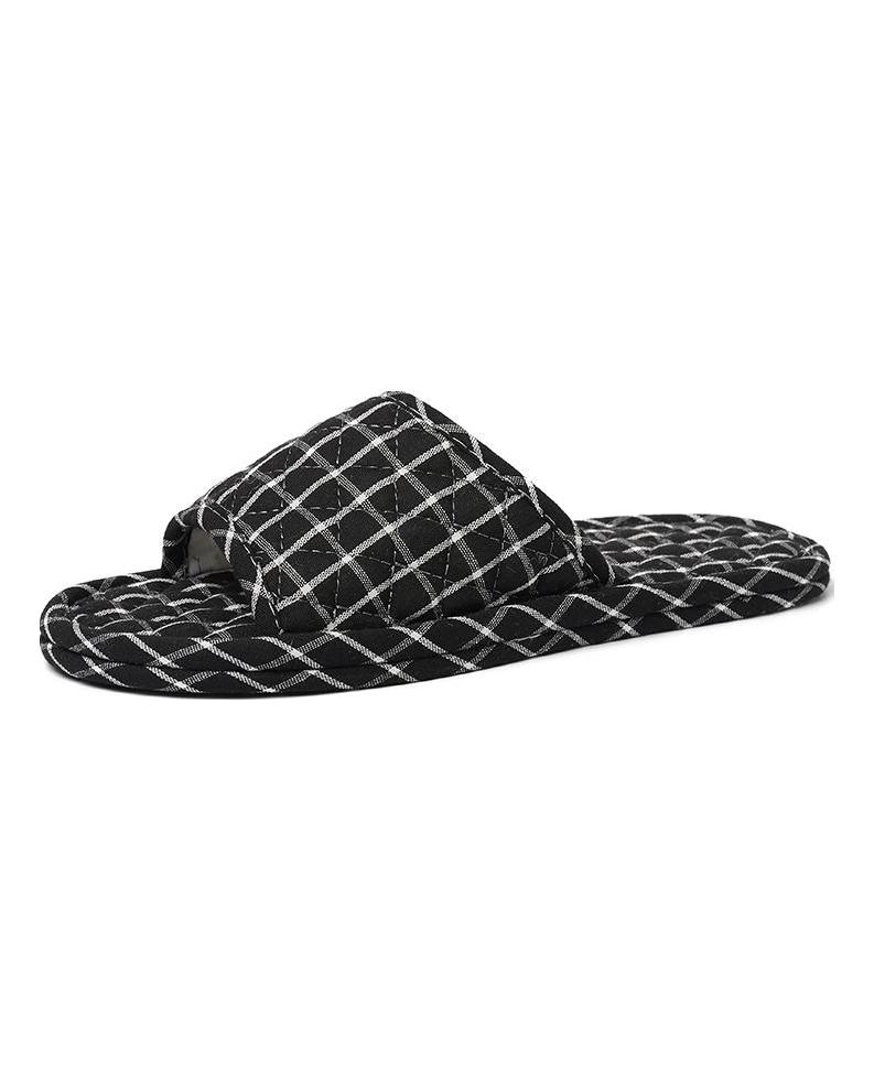 36-45 Home Shoes Slippers Women Cotton Fabric House Slipper Sewing Comfy Flat Shoes Indoor Soft Travel