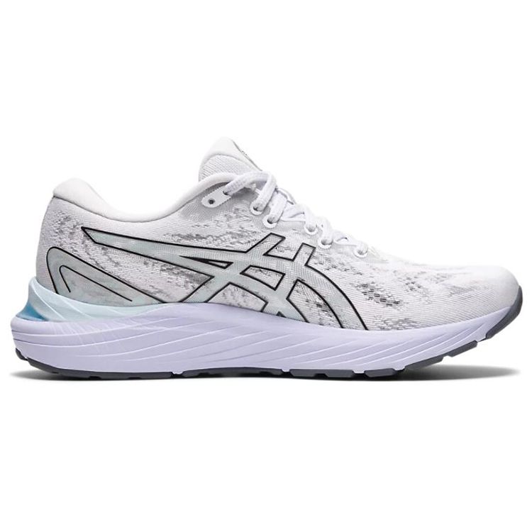 Asics Women's GEL-CUMULUS 23 Running Shoes White Black 1012A888-100