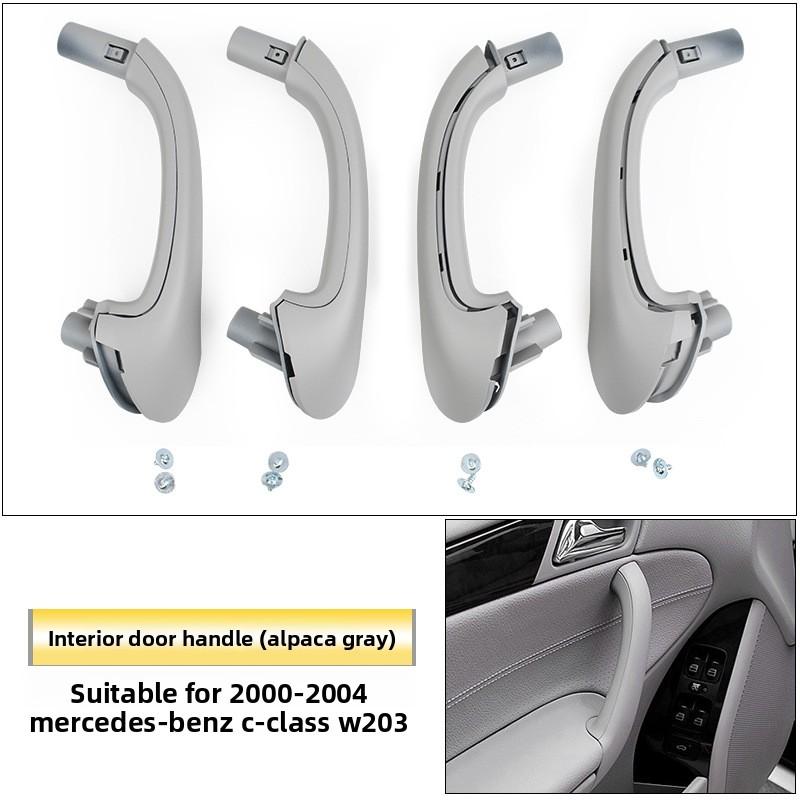 Car Inner Door Handle Trim Pull Grab Panel Handle 2038101551 2038101651 for For Mercedes Benz C-Class W203  2000-2007 Fit 4-Door Sedan Only