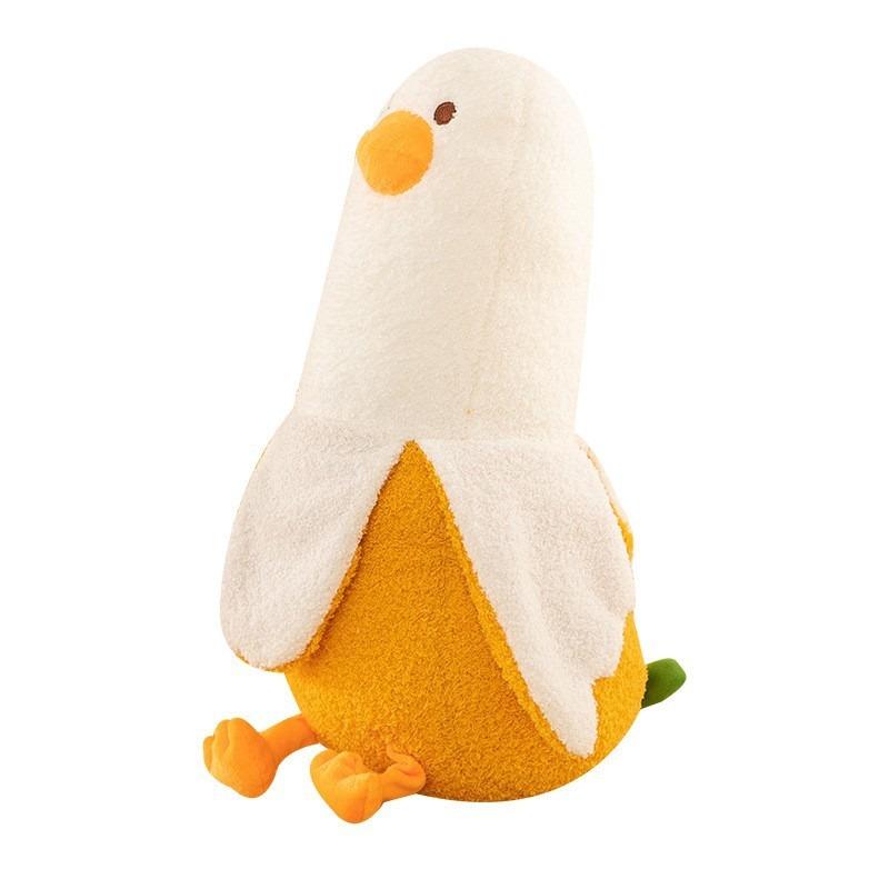 Banana Friend Duck Cute Banana Throw Pillow Plush Toy Funny Doll Throwing Pillow Sleeping Leg Clamping Gift for Girlfriend
