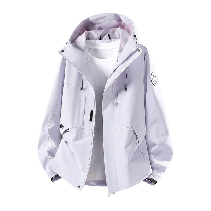 Spring/Autumn Outdoor Couple's Windbreaker – Windproof, Waterproof, Durable, Hooded Jacket for Men & Women