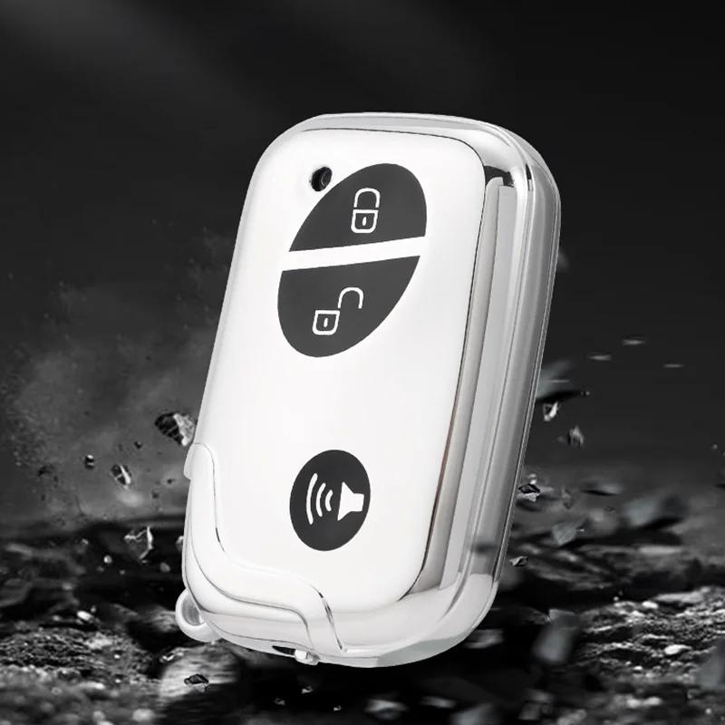 Custodia Cover Guscio Portachiavi Smart a 3 Pulsanti Adesivo Per BYD S6 S7 G3 L3 M6 L6 E6 F0 F3 Protezione Portachiavi