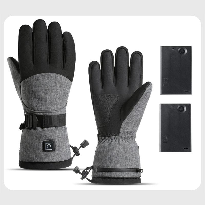Waterproof Heated Rechargeable Gloves Electric Heated Gloves Thermal Heat Gloves Winter Warm Skiing Snowboarding Hunting Fishing