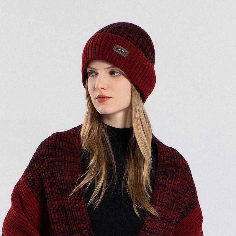 Acrylic Knit Hat Scarf Gloves Set With Windproof Warmth For Outdoor Winter Men And Women