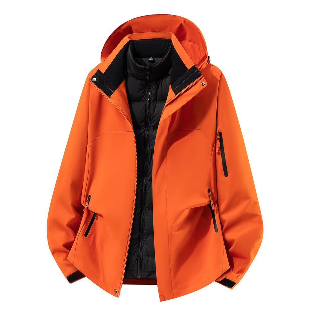 2026 Winter Couple's 3-in-1 Down Jacket Set - White Duck Down Windbreaker and Liner